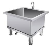 Lavandino per pavimenti in acciaio inox, grande bacino profondo 70 x 50 x 50 cm, design indipendente, lavello per la pulizia del mocio resistente per ristoranti, magazzini e uso industriale
