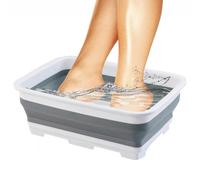 Lavandino per pediluvio, accessorio portatile e pieghevole, accessorio per vasca idromassaggio, per la casa all'aperto, cortile, hotel, viaggi, vacanze, campeggio, tutti i giorni dopo l'allenamento