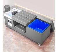 Lavandino per shampoo e massaggio Smart Beauty Bed Head Spa con attrezzatura in acrilico per la circolazione dell'acqua