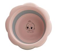 Lavandino Pieghevole in Silicone Alimentare Rosa per Viaggi e Bagno | Struttura Portatile e Flessibile, Capienza Grande, per Igiene, Alimenti e Lavaggio Verdure in Viaggio