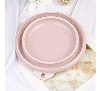 Lavandino pieghevole vasca per lavanderia in plastica portatile vano a vaso a lavabo pieghevole bacino da viaggio in plastica di plastica a base di lavaggio addensato, colore rosa, costruttivo23
