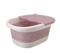 Lavano di Lavaggio Pieghevole, Vasca da Bagno Pieghevole Vasca da Bagno per il Piede per Bambini Bambini Vano di Lavaggio in Plastica (PINK)