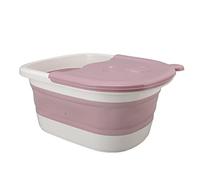 Lavano di Lavaggio Pieghevole, Vasca Pieghevole Pieghevole Extra Alto Piede Pieghevole Soaking Tob Soaking Tob Touking for Children Patrino Piccola Plastica Basolino (Roseo)