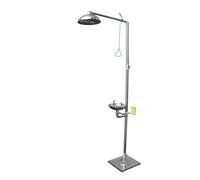 Lavaocchi for doccia di emernza in acciaio inossidabile composito 304, set verticale for lavaggio a doppio occhio Per uso fai-da-te(A)