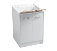 LAVAPANNI LAVATOIO DOMESTICA COLAVENE BIANCO CON ASSE
