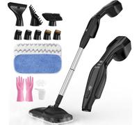Lavapavimenti a Vapore, Pulitore a Vapore Multifunzionale 17 in 1 con Scopa e Unità Portatile, Riscaldamento Rapido in 30 s, con Accessori per Tutti i Pavimenti e Tappeti, Piastrelle, Vetro, Cucina