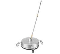 Lavapavimenti ad alta pressione in acciaio inossidabile da 15 pollici con design a 4 ruote - Uso commerciale e comunale per strade, parcheggi e marciapiedi