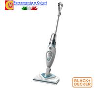 Lavapavimenti BLACK+DECKER Spazzolone a Vapore Pulizia Pavimenti Parquet Marmo
