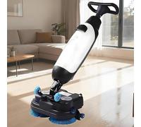 Lavapavimenti commerciale, 36 V, spazzola doppia da 43 cm, serbatoio da 7 l, efficiente per la manutenzione di grandi aree e la pulizia profonda, 13000 mq/h