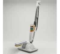 Lavapavimenti Elettrica VIBRATWIN Doppia Azione, Dispenser Detergente, Lucidatrice e Strofinatrice che Pulisce, Lucida Rinnova Pavimenti in Legno, Pietra, Parquet - Come Visto in TV -