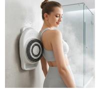 Lavapavimenti elettrico per la schiena per parete doccia, spazzola per doccia automatica a mani libere con testina larga 18 cm e 3 velocità, lavapavimenti per la schiena a parete per un bagno facile