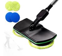 Lavapavimenti elettrico senza fili con mocio rotante, detergente e lucidatore ricaricabile per piastrelle, vinile, marmo, legno duro e pavimenti in laminato