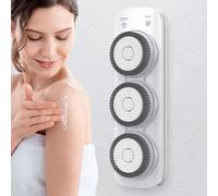 Lavapavimenti Per La Schiena a Parete, Spazzola Elettrica Per La Schiena, Rotazione Automatica a 360°, Regolabile Su E Giù Di 64 Cm, Regolazione a 3 Marce, Per Pulizia Profonda Esfoliante