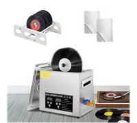 Lavapiastri Digitale a Ultrasuoni 6L per Dischi in Vinile Vasca in Acciaio Inossidabile 304 Pulizia Automatica in 10 Minuti Include Supporto per Dischi Riduce Il Rumore Graffi