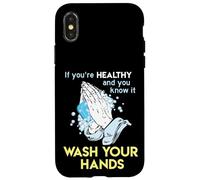 Lavare le mani Wash Your Hands Lavaggio a mano divertente Custodia per iPhone X/XS