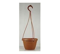 "LAVAREDO" CIOTOLA DI PLASTICA COMPLETA DI GANCIO E CON RISERVA D'ACQUA IN CONFEZIONE DA 5 PEZZI (COCCIO, 20 Centimetri)