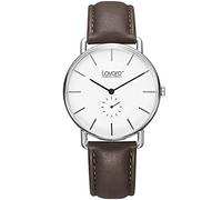 Lavaro 38LA60005 Air SILVER White Orologio da polso da uomo in acciaio inossidabile con vetro zaffiro