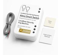 LavaRose Macchina antinebbia antifurto - Generatore di nebbia che blocca la vista per scoraggiare i ladri, nessun residuo, telecomandato tramite app Smart Life o telecomando (modulo Alexa)