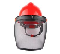 LAVAS 1 casco di sicurezza for tagliabordi da giardino con maschera protettiva a rete integrale for la protezione forestale del decespugliatore da disboscamento(A)