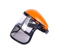 LAVAS For 1 pz Nuova maschera protettiva anti-spruzzi for erba Protezione for il viso Maschera di sicurezza montata sulla testa Anti-polvere Cappello for tagliabordi in PVC(Orange)