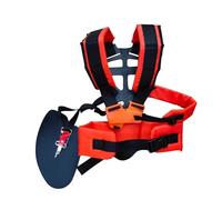 LAVAS for la Nuova Cinghia di Imbracatura del Tosaerba, Cinghia Regolabile for tagliabordi, Doppia Spalla, Cinghia for potatore Che Fa Risparmiare Lavoro(Orange)