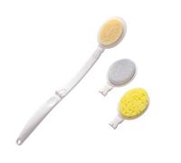 Lavaschiena per doccia | Spugne da bagno 3 in 1 per doccia,Schiena Scrubber Antiscivolo Per Doccia, Spazzola Schiena 19 In Impugnatura Con Setole Rigide E Morbide, Esfoliante Corpo Per Bagno O Spazzol