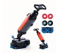 Lavasciuga pavimenti commerciale da 17", lucidatrice e pulitrice per pavimenti per impieghi gravosi con spazzole rotanti a 360°, copertura di 13.000 piedi quadrati/H, per grandi aree