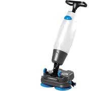 Lavasciuga pavimenti portatile commerciale,Mini macchina per pavimenti per una pulizia efficiente,larghezza di pulizia 43 cm,doppie spazzole rotanti,capacità di pulizia 12000 piedi quadrati/ora White