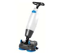 Lavasciuga Pavimenti Professionale Portatile, Macchina Lavapavimenti a Spinta Manuale con Autonomia 80 Minuti, 17 Pollici, per Uffici, Hotel e Pavimenti in Piastrelle o Legno(White)