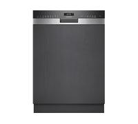 Siemens SN55ES12CE, iQ500 - Lavastoviglie intelligente, 60 cm, made in Germany, cassetto portaposate, particolarmente silenzioso, varioSpeed, autoOpen dry, rackMatic, luce interna, glassZone