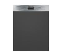 LAVASTOVIGLIE A scomparsa parziale SMEG PL254CX, Programmi 10, Dimensioni: L 598 mm, A 818 mm, P 570 mm, Rumorosità 45 dB(A), Consumo di acqua 8,5 l, Grigio