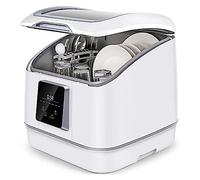 Lavastoviglie automatica Lavastoviglie Da Appoggio, Lavastoviglie Portatile Compatta Con 7 Programmi Di Lavaggio, Iniezi1 Automatica Dell'acqua For 4 Set Di Stoviglie Lavastoviglie automatica