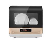 Lavastoviglie automatica Lavastoviglie Da Appoggio Lavatrice A Vaschetta Rifornimento Idrico Automatico Piccoli Elettrodomestici For Dormitori Da Cucina Camper Lavastoviglie automatica(Gold)