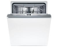 Bosch - Lavastoviglie completamente integrabile, serie 4, 60 cm. di larghezza, 14 servizi, 3° vassoio, Home Connect, Motore Eco Silence, Bianco, SBH4ECX28E