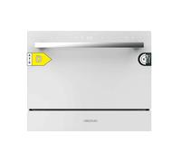 LAVASTOVIGLIE CECOTEC Bolero Aguazero 2400, 49 dB, coperti: 6, Programmi 5, Dimensioni: L 55 cm, A 45 cm, P 50 cm, Rumorosità 49 dB(A), Consumo di acqua 7,8 l, Bianco