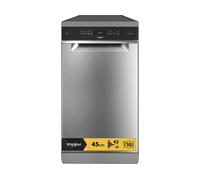 Lavastoviglie Compatta (45 cm) WHIRLPOOL WH6FB10BS7A0X, Programmi 9, Dimensioni: L 450 mm, A 850 mm, P 590 mm, Rumorosità 42 dB(A), Consumo di acqua 8,7 l, Acciaio inox