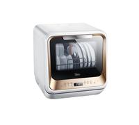 Lavastoviglie da appoggio senza installazione for uso domestico Desktop completamente automatico Mini piccolo frutto indipendente (Color : A)