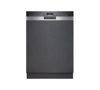Siemens SN55ES12CE, iQ500 - Lavastoviglie intelligente, 60 cm, made in Germany, cassetto portaposate, particolarmente silenzioso, varioSpeed, autoOpen dry, rackMatic, luce interna, glassZone