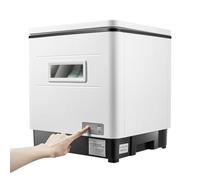 Lavastoviglie da tavolo, 1500 W Piccola lavastoviglie Libera installazione, Spray rotante Lavastoviglie, Asciugatura a condensazione Lavastoviglie Lavastoviglie