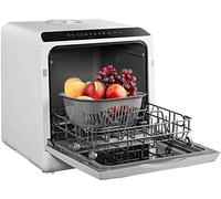 Lavastoviglie da tavolo automatica da banco mini lavastoviglie portatile, 220 V Spruzzare su e giù 360 ° azimut per un pasto a 6 porte grande capacità
