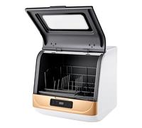 Lavastoviglie da tavolo DWS-T05 - 4 - 6 Capacità di copertura, 3 programmi di lavaggio (30 - 50 min), 800 W, con asciugatura termica residua, ideale per cucina/camper