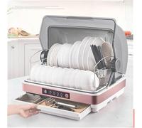 Lavastoviglie da tavolo, mini lavastoviglie automatica intelligente per uso domestico, design compatto e piccolo, per uso domestico, efficiente pulizia del tavolo armadio per piatti senza macchia, 42