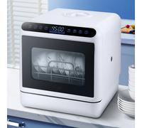 Lavastoviglie da tavolo Mini lavastoviglie automatico portatile da appoggio Smart LED Touch Lavastoviglie Macchina Piatti Forchette Frutta