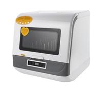 Lavastoviglie da tavolo, mini lavastoviglie per 4-6 set (12-20 stoviglie), 3 programmi Piccola lavastoviglie per appartamenti, dormitori, roulotte (bianco)