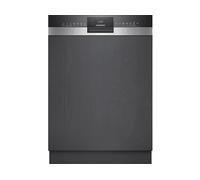 Lavastoviglie Incasso A scomparsa parziale SIEMENS iQ300 SN53HS10TE, Programmi 6, Dimensioni: L 598 mm, A 82 cm, P 573 mm, Rumorosità 46 dB(A), Consumo di acqua 9,0 l, Acciaio spazzolato