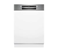 LAVASTOVIGLIE INCASSO BOSCH Serie 4 SMI4ECS32E, 42 dB, coperti: 14, Programmi 6, Dimensioni: L 598 mm, A 815 mm, P 573 mm, Rumorosità 42 dB(A), Consumo di acqua 9,0 l, Bianco, Argento