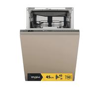 Lavastoviglie Incasso Compatta (45 cm) WHIRLPOOL WH6IB10BS7LA0, Programmi 9, Dimensioni: L 448 mm, A 820 mm, P 555 mm, Rumorosità 42 dB(A), Consumo di acqua 8,7 l, Non applicabile