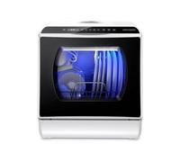 Lavastoviglie- Lavastoviglie portatile da appoggio Mini lavastoviglie compatta con serbatoio dell'acqua integrato da 5 litri e sistema di asciugatura all'aria Perfetto per casa, appartamenti e camper