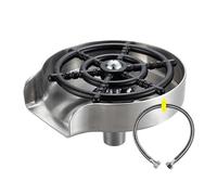 Lavastoviglie per Lavello - Risciacquo automatico di bicchieri 12,5 x 7,5 x 5 cm | Sciacquatrice in multifunzionale | di bicchieri in acciaio | Per cucina, casa, bar, caffetterie | Pulizia