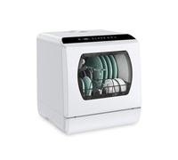 Lavastoviglie portatile da appoggio 5 programmi di lavaggio Mini lavastoviglie con serbatoio dell'acqua integrato da 5 litri e tubo di carico for appartamenti
